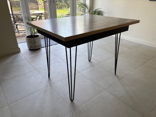 Rustic industrial dining table - rustic,