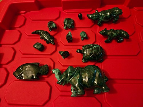 Malachite crystal gemstone - crystal, lot
