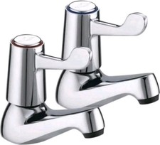 SWAN Lever  1/2" Basin Pillars CP C58115