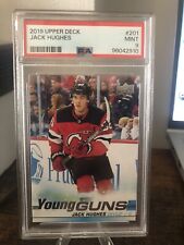 2019-20 Upper Deck Series 1 - Jack Hughes Young Gun PSA 9 Rookie!!!