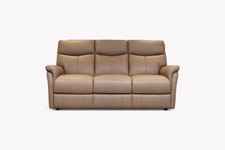 Verona 3 Seater Leather Sofa, Premium Cocoa