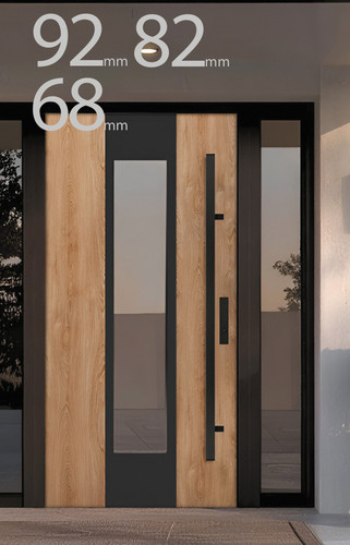 External door with frame