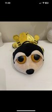 Russ Berrie “Hunnie” Bumble Bee Yellow Black Big Eyed Soft Plush Toy 10”  