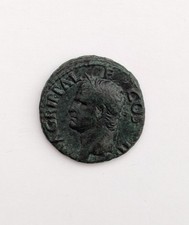 AGRIPPA 63-12BC AE AS Struck by Tiberius Or Caligula (S.556) Ancient Roman Coin