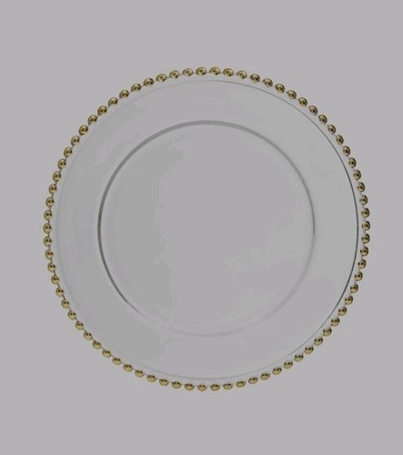 Set gold beaded glass - beaded,