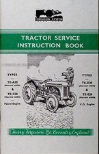 1947-1956 Ferguson TE Tractor Owner Instruction Manual Book TE A20 C20 D20 E20