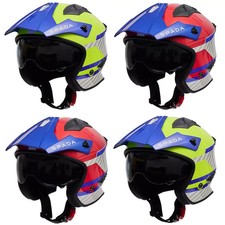 Spada Rock 06 Trials Helmet - Urban Jet Open Face Motorcycle Bike Helmet