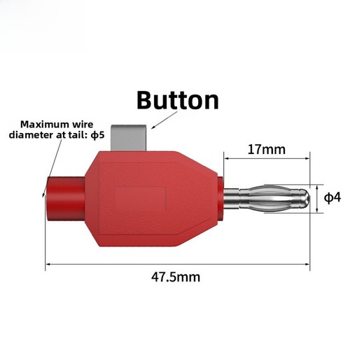 Quick press 4mm solderless - 4mm,