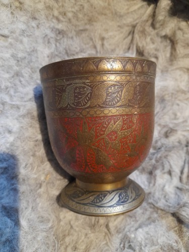 Indian brass goblet - indian,