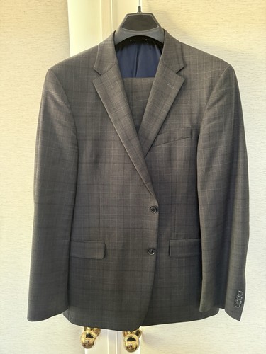 Tommy hilfiger 42r gray plaid - hilfiger,