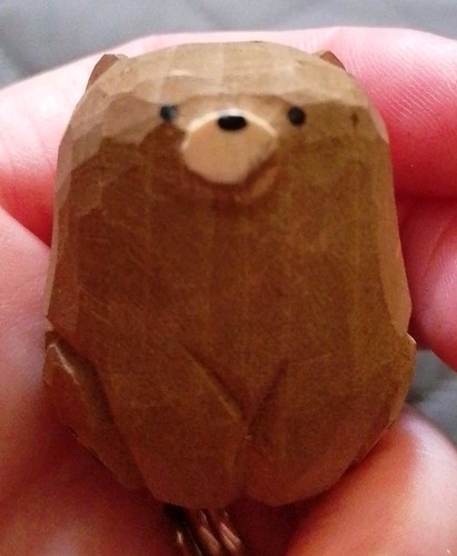 Wooden hand carved painted - carved,