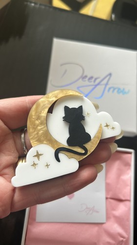 Deer arrow kitten moon - deer,