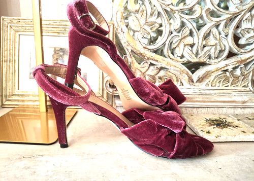 Monsoon velvet bow - bow, heeled