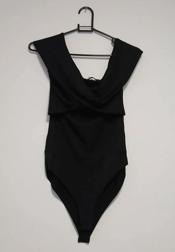 Zara womens black bodysuit - black,