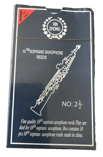 Soprano saxophone reeds - box, of