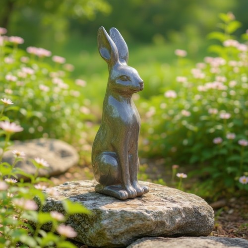 Garden ornaments rabbit - garden,