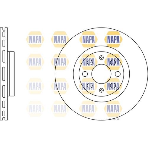 Brake discs vented for - 2x,