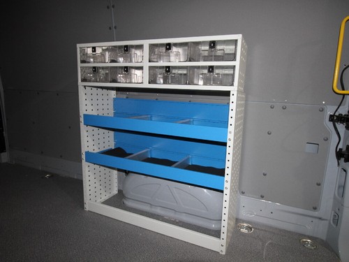 Metal racking shelf - unit, with
