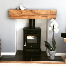 SOLID OAK BEAM Fireplace Mantle Shelf Air Dried Lintel Mantelpiece CONTEMPORARY