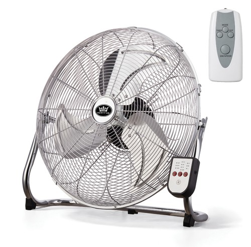 Floor fan inch chrome metal - floor,