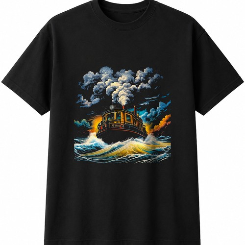 Narrowboat retro mens womens - retro,