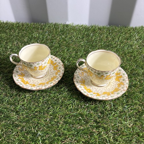 Paragon cup saucer yellow - saucer,