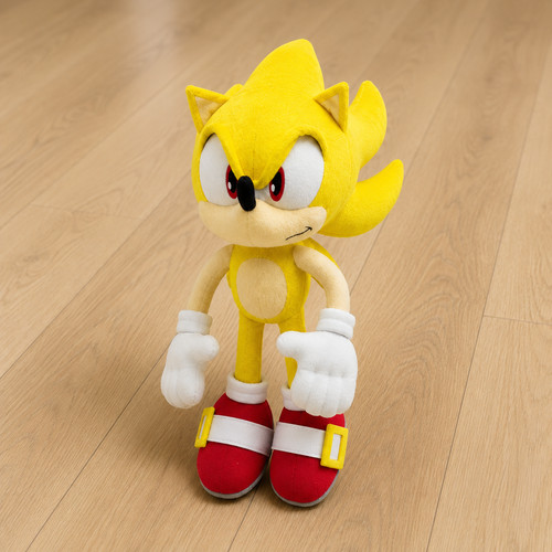 Super sonic hedgehog plush - sonic, 12"