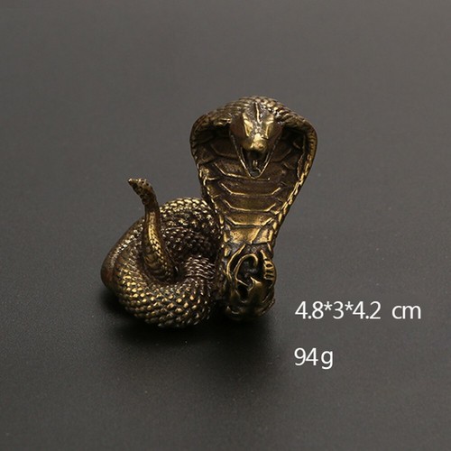 Brass snake statue - brass,