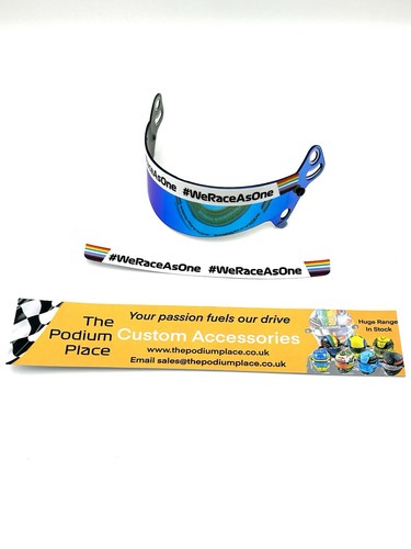 Mini helmet visor strip - helmet,