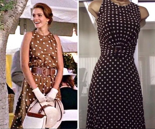 Wallis brown polka - brown, dot