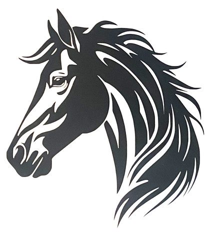 Horse head decal - 1x,