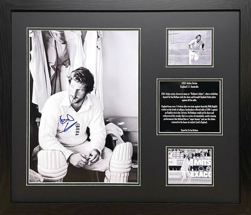Framed ian botham signed - ian, 16x12
