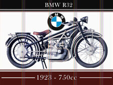 BMW R32 Motorcycle Theme Retro style metal tin sign/plaque