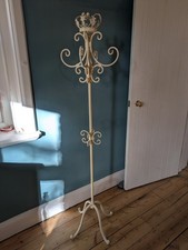 Cream Metal Coat Stand Shabby