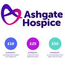 Charity Donation to Ashgate Hospice - Select Your Amount - Derbyshire/High Peak
