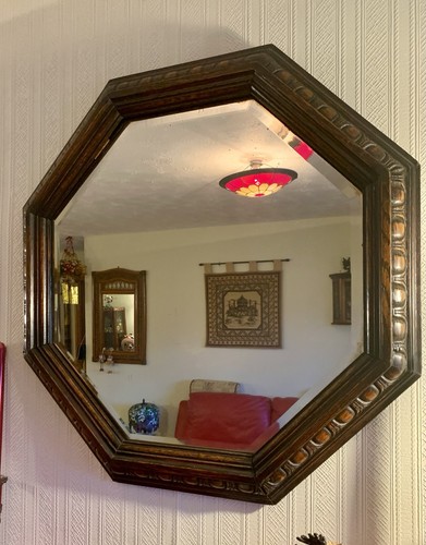 Octagonal oak surround antique - octagonal,