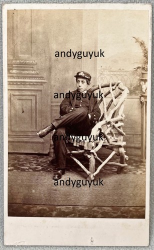 Cdv boy sailor named stephen - cdv,