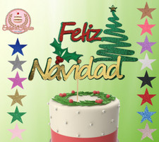 Feliz Navidad Glitter / Mirror
