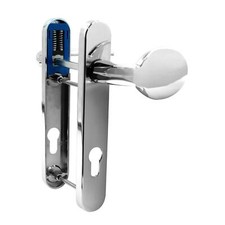UPVC Door Handle Yale Trojan Sparta 92PZ Lever / Pad Pair Short Back Plate