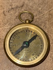 Vintage Brass Pocket Compass