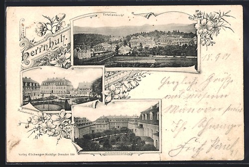 Postcard herrnhut view of - postcard,
