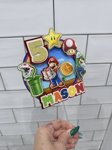 Super mario personalised cake - mario,