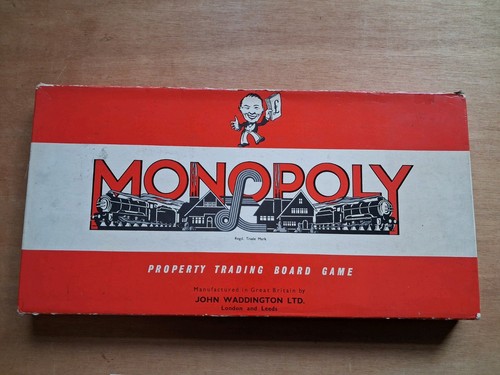 Vintage 1961 monopoly - 1961, board