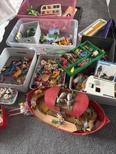 Huge Lot Of Play Mobil  Animals , Boat , Furniture, Medical Etc