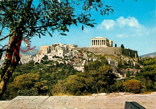 Picture postcard athens - picture, postcard,