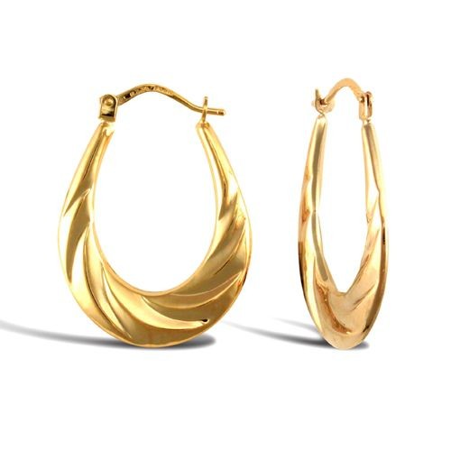 Creole earrings 9ct - creole,