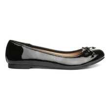 Lilley Womens Shoes Black Adults Ladies Ballerina School Patent Flat SIZE