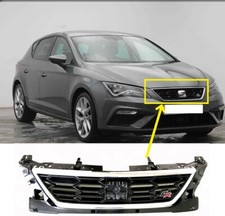 NEW FRONT BUMPER UPPER CENTER GRILL NO BADGE FOR SEAT LEON FR 2017 - 2019