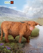 Highland Bull Cattle Cow Farm Toy Model Figure by CollectA 80011 New