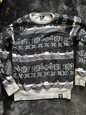 Old School Abandon Ship Christmas Jumper Punk Grunge Skate Drop Dead
